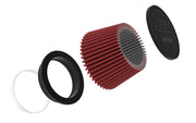 AEM Air Filter 5in Flange 6-1/2inb 5-1/8int 4inh AEM Induction Air Filters - Universal Fit