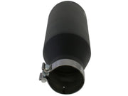 aFe MACHForce XP Exhausts Tips SS-304 EXH Tip 4In x 7Out x 18L Bolt-On (blk) aFe Catback