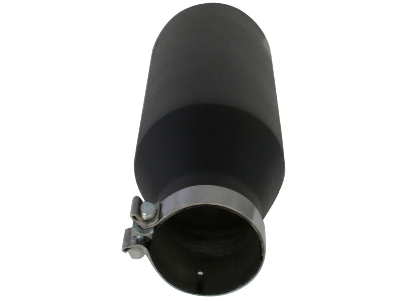 aFe MACHForce XP Exhausts Tips SS-304 EXH Tip 4In x 7Out x 18L Bolt-On (blk) aFe Catback