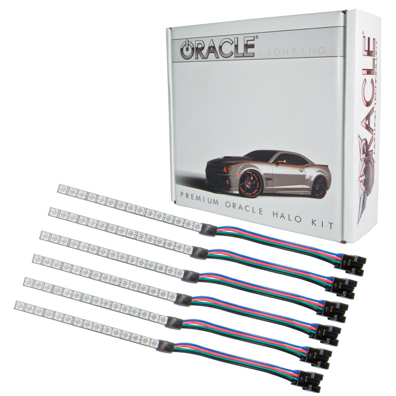 Oracle 15-17 Ford Mustang V6/GT/Shelby DRL w/ Halo Kit - ColorSHIFT w/ 2.0 Controller ORACLE Lighting Headlights