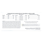 Edelbrock Calibration Kit for 1905 / 1906 Edelbrock Carburetor Rebuild Components
