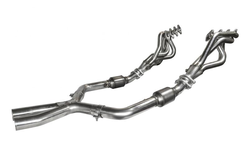 Kooks 05-10 Ford Mustang GT Manual 1 5/8in x 2 1/2in SS Long Tube Headers and OEM Catted SS X Pipe Kooks Headers Headers & Manifolds