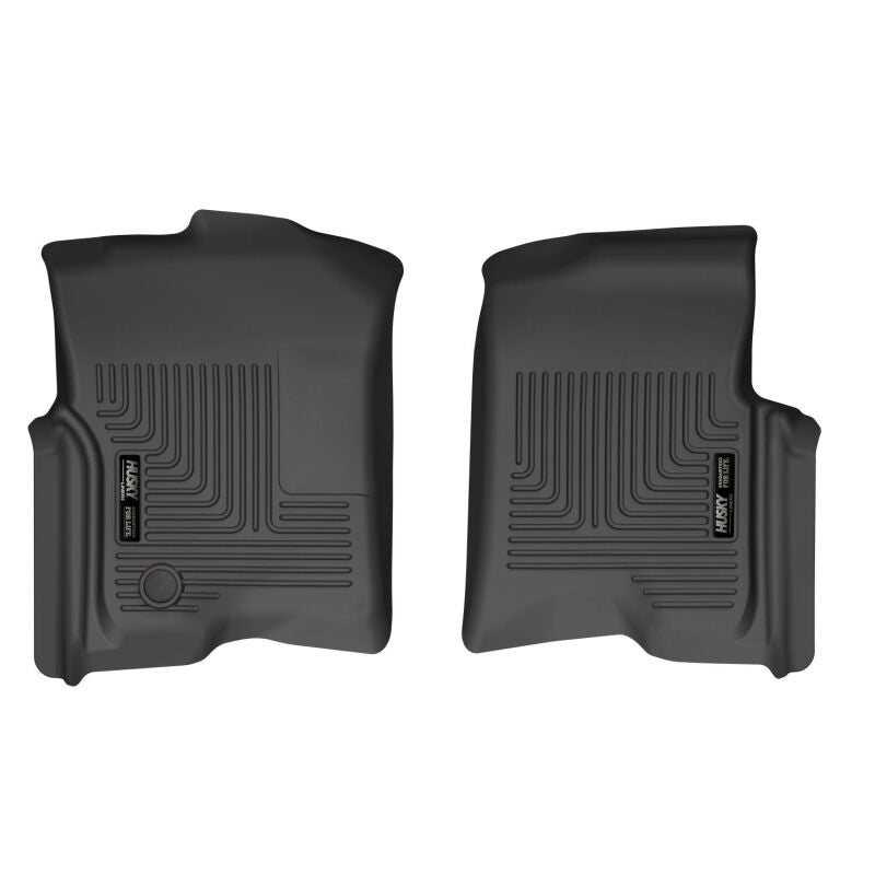 Husky Liners 04-08 Ford f-150 SuperCrew Cab WeatherBeater Front Floor Liner (Black) Husky Liners Floor Mats - Rubber