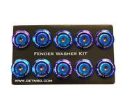NRG Fender Washer Kit (TI Series) M6 Bolts For Plastic (TI Burn Washer/TI Burn Screw) - Set of 10 NRG Hardware Kits - Other
