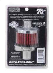 K&N Clamp On Rubber Base Crankcase Vent Filter 0.5in Flange ID 2in OD 1.5in Height K&N Engineering Air Filters - Universal Fit