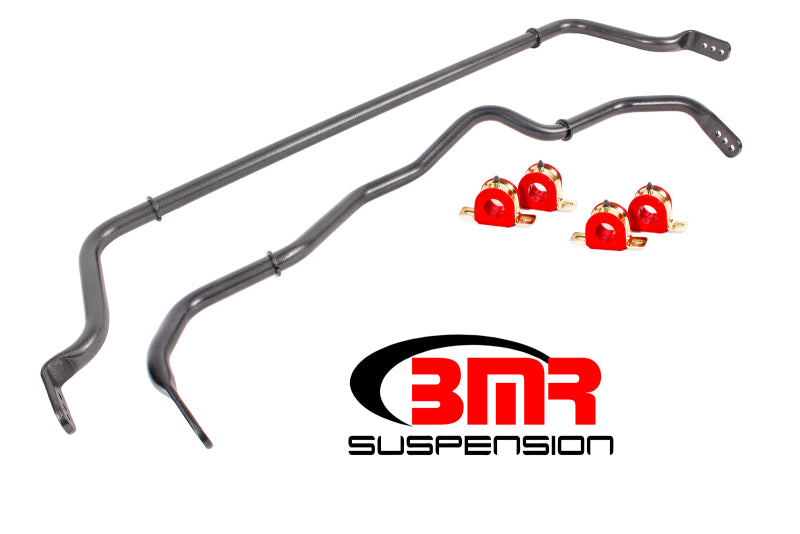 BMR 16-18 Chevy Camaro Sway Bar Kit w/ Bushings - Black Hammertone BMR Suspension Sway Bars