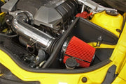 Spectre 10-12 Chevy Camaro V8-6.2L F/I Air Intake Kit - Clear Anodized w/Red Filter Spectre Cold Air Intakes