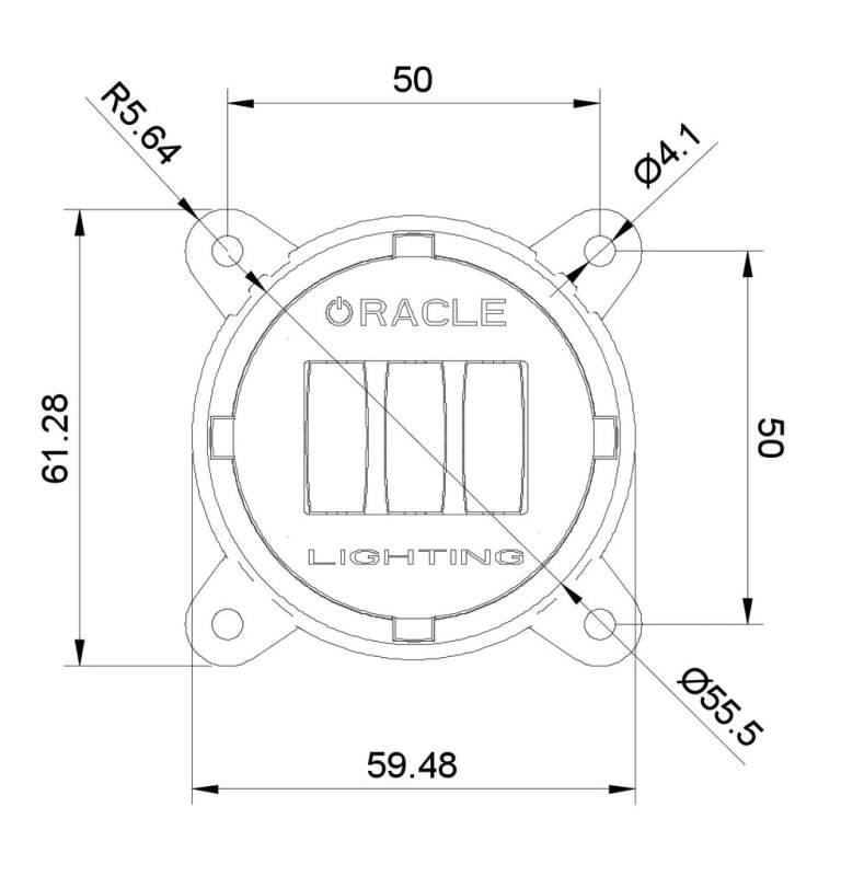 Oracle 60mm 15W Fog Beam LED Emitter - 3000K ORACLE Lighting Fog Lights