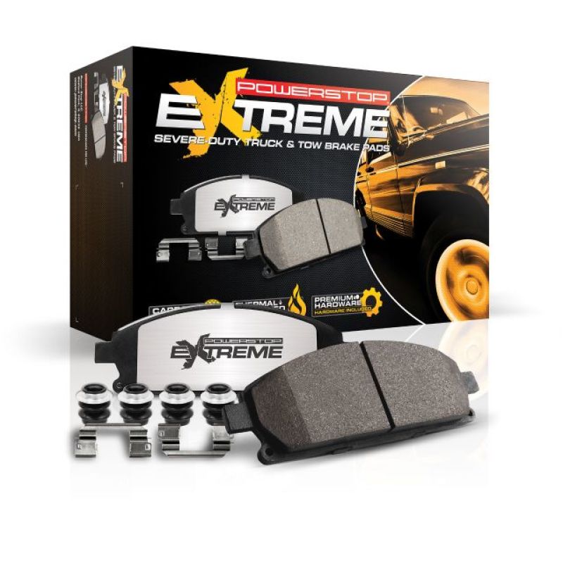 Power Stop 00-05 Ford Excursion Front Z36 Truck & Tow Brake Pads w/Hardware PowerStop Brake Pads - Performance