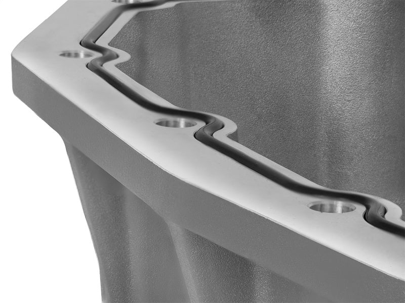 aFe Street Series Engine Oil Pan Raw w/ Machined Fins; 11-17 Ford Powerstroke V8-6.7L (td) aFe Diff Covers
