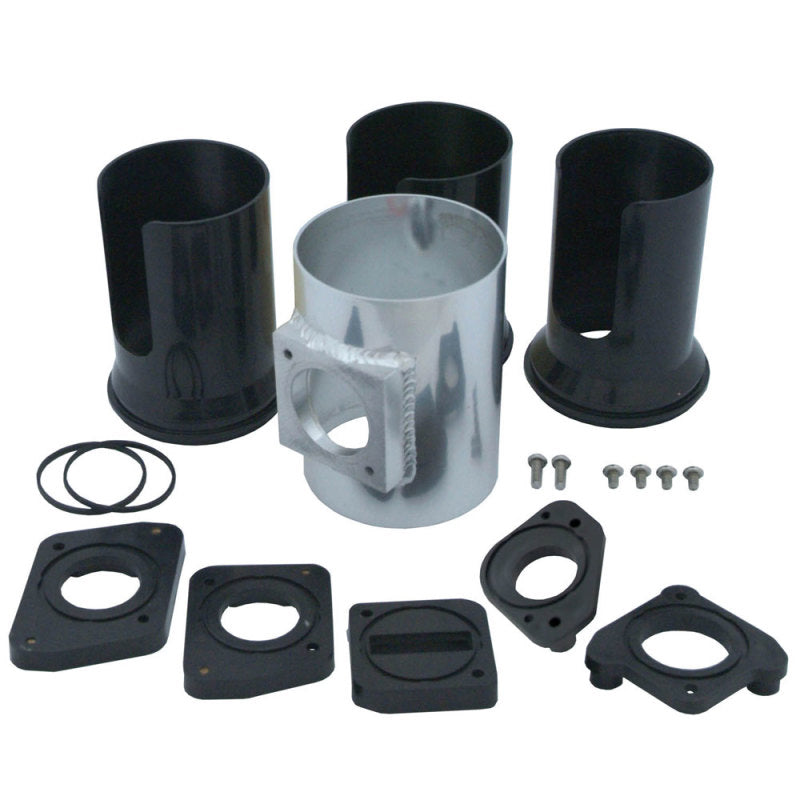 Spectre Mass Air Flow Sensor Adapter Kit (3in.) - Aluminum Spectre Mass Air Flow Sensors