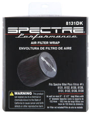 Spectre Universal Pre-Filter Wrap 6in. x 6.125in. - Black Spectre Pre-Filters