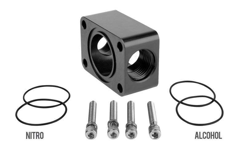 Aeromotive Spur Gear Pump Distribution Block - 2x AN-10 Aeromotive Fuel Systems
