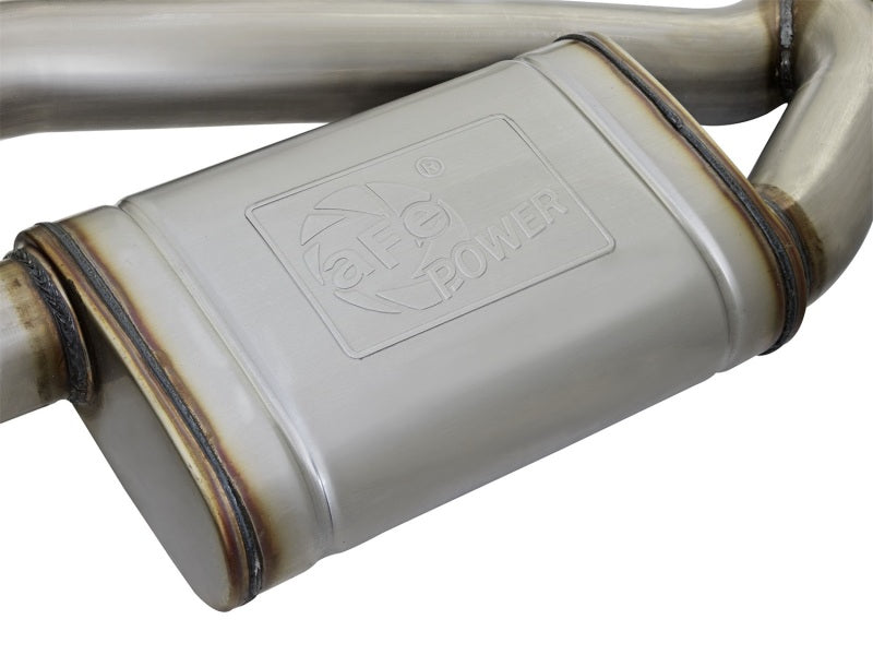 aFe MACHForce XP 3in 304 SS Axle-Back Dual Exhaust (NPP) w/ Polished Tips 16-17 Camaro SS V8-6.2L aFe Axle Back