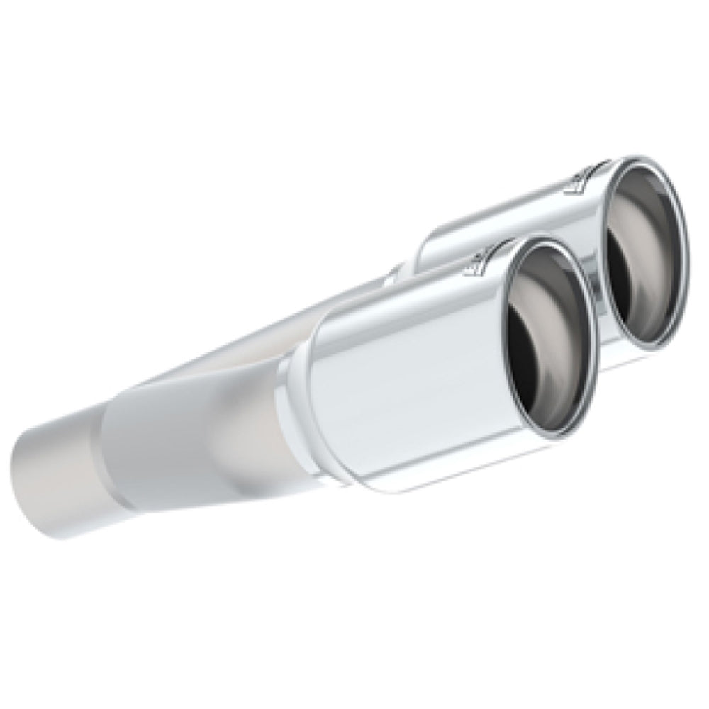 Borla Universal Polished Tip Dual Round Rolled Angle-Cut (inlet 2in. Outlet 3in) *NO Returns* 20143