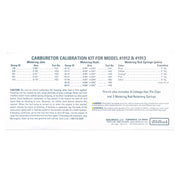 Edelbrock Calibration Kit for 1912 / 1913 Edelbrock Carburetor Rebuild Components