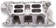 Edelbrock Ford 351 W Dual Quad Air Gap Manifold Edelbrock Intake Manifolds