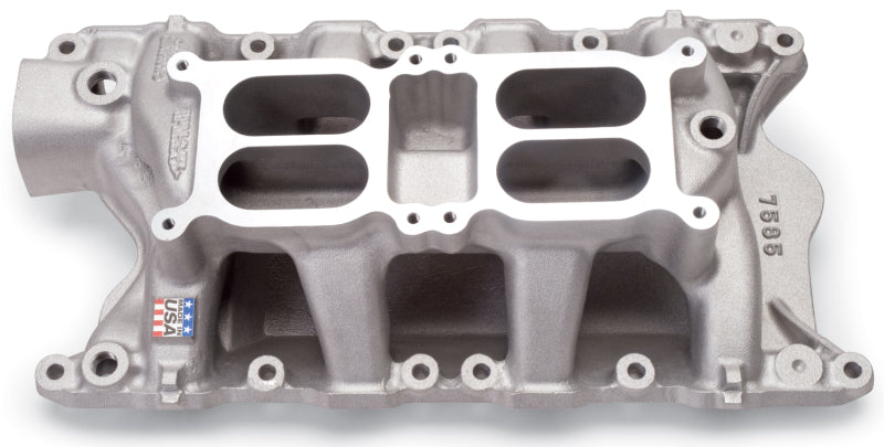 Edelbrock Ford 351 W Dual Quad Air Gap Manifold Edelbrock Intake Manifolds