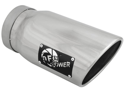 aFe Diesel Exhaust Tip Bolt On Polished 5in Inlet x 6in Outlet x 12in Long aFe Catback