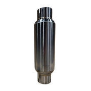 Kooks 3in Round Clamp In Muffler 10in Long Body Polished Stainless Steel Kooks Headers Muffler
