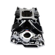 Edelbrock Chevy SB Victor Jr. 23 Degree Black Plasma Intake Manifold Edelbrock Intake Manifolds
