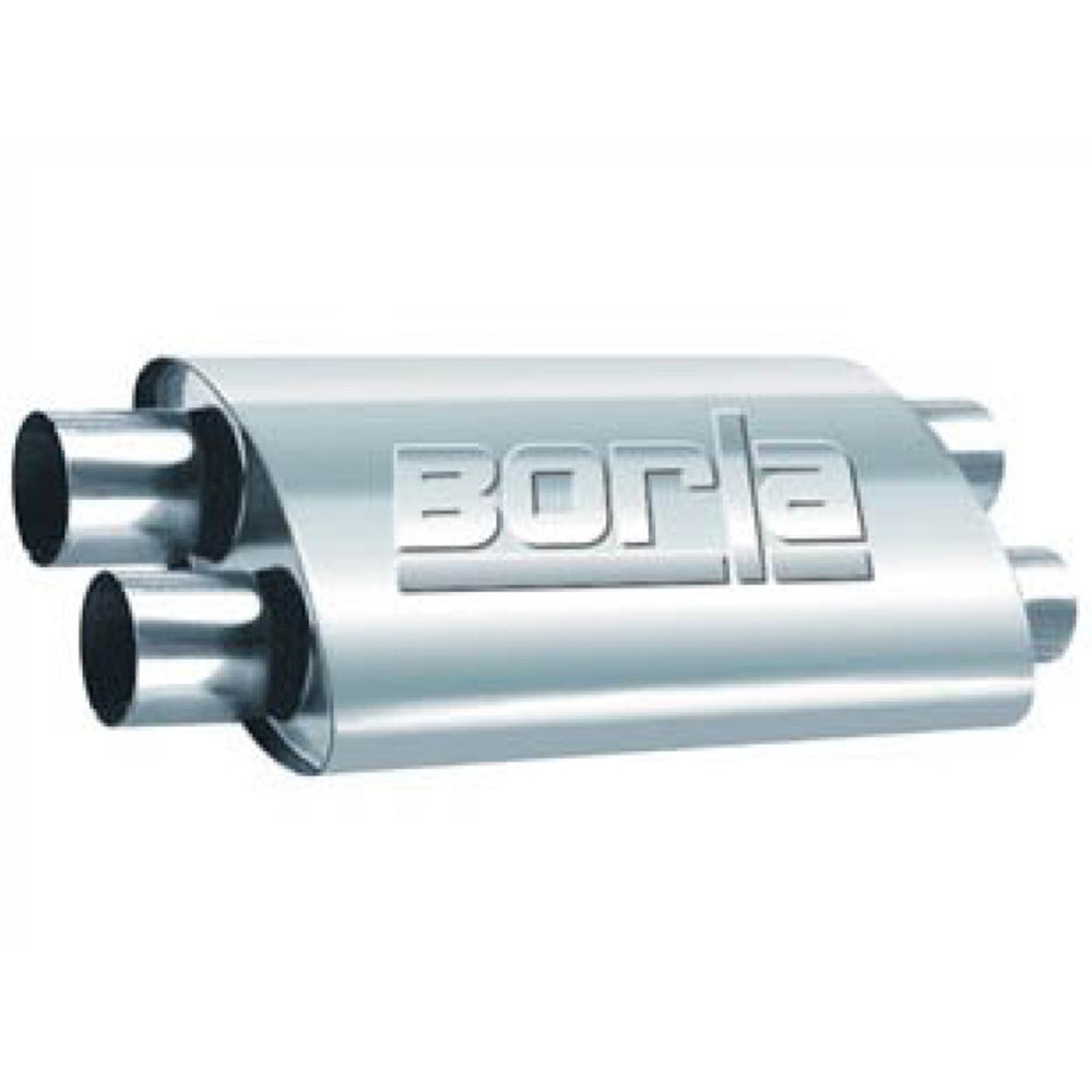 Borla 2.50in Dual In/Out 19in x 9.5in x 4in PRO-XS Muffler 400286