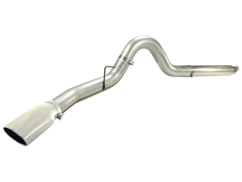 aFe MACHForce XP 5in DPF-Back Stainless Steel Exh Sys, polished tip,Ford Diesel Trucks 08-10 V8-6.4L aFe DPF Back
