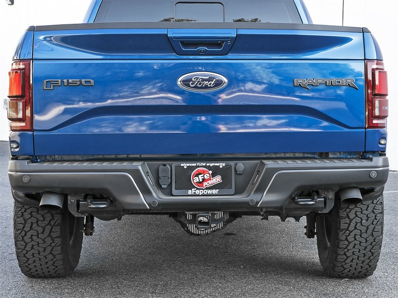 aFe MACH Force-Xp Cat-Back Exhaust w/Dual Hi-Tuck Tips Black 17-18 Ford F-150 Raptor V6-3.5L (tt) aFe Catback