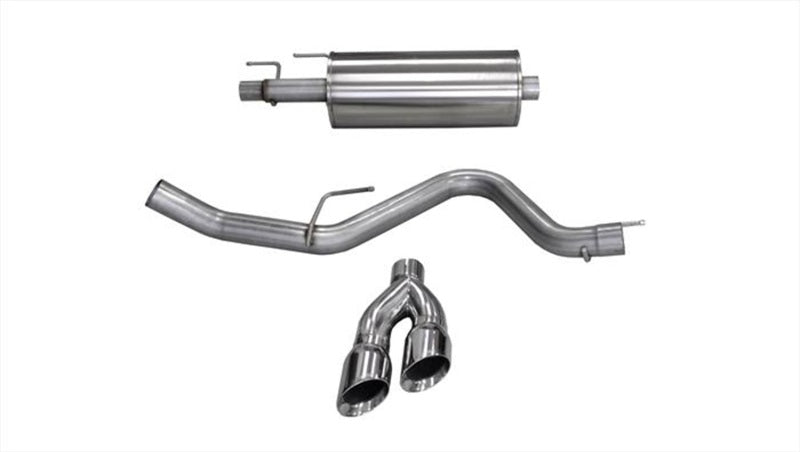 Corsa 15-20 Ford F-150 3.5L Eco (Super Crew Cab) Polished Sport Single Side Dual 4in Tips CB Exh CORSA Performance Catback