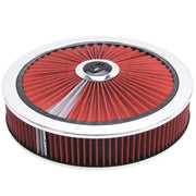 Edelbrock Air Cleaner Pro-Flo High-Flow Series Round Filtered Top Cloth Element 14In Dia X 3 125In Edelbrock Air Filters - Universal Fit