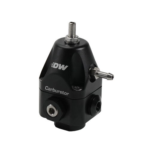 DeatschWerks Compact Carburetor Adjustable Fuel Regulator 6AN x4 Inlets - 6AN Return - Black DeatschWerks Fuel Pressure Regulators