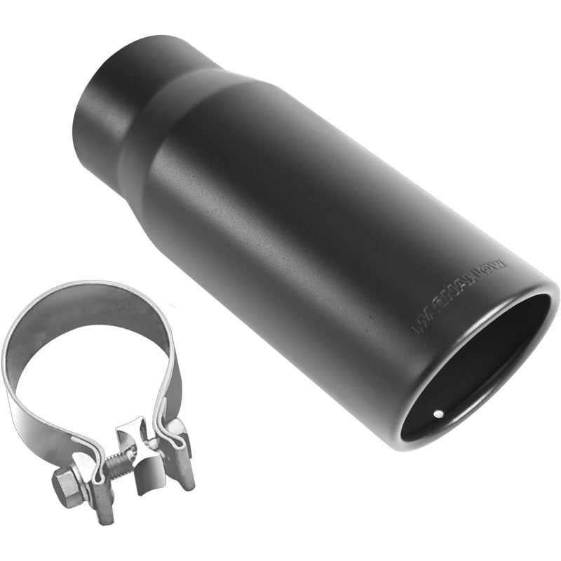 MagnaFlow Tip Stainless Black Coated Single Wall Round Single Outlet 5in Dia 4in Inlet 13in L Magnaflow Catalytic Converter Universal
