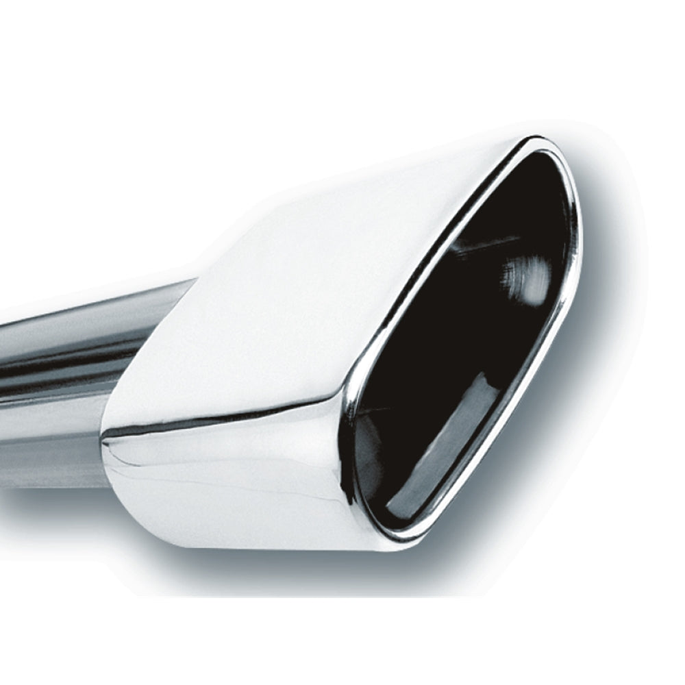 Borla 2.5in Inlet 6.69in x 3in Rectangular Rolled Angle Cut Single Inlet x 5.63in Long Exhaust Tip 20244