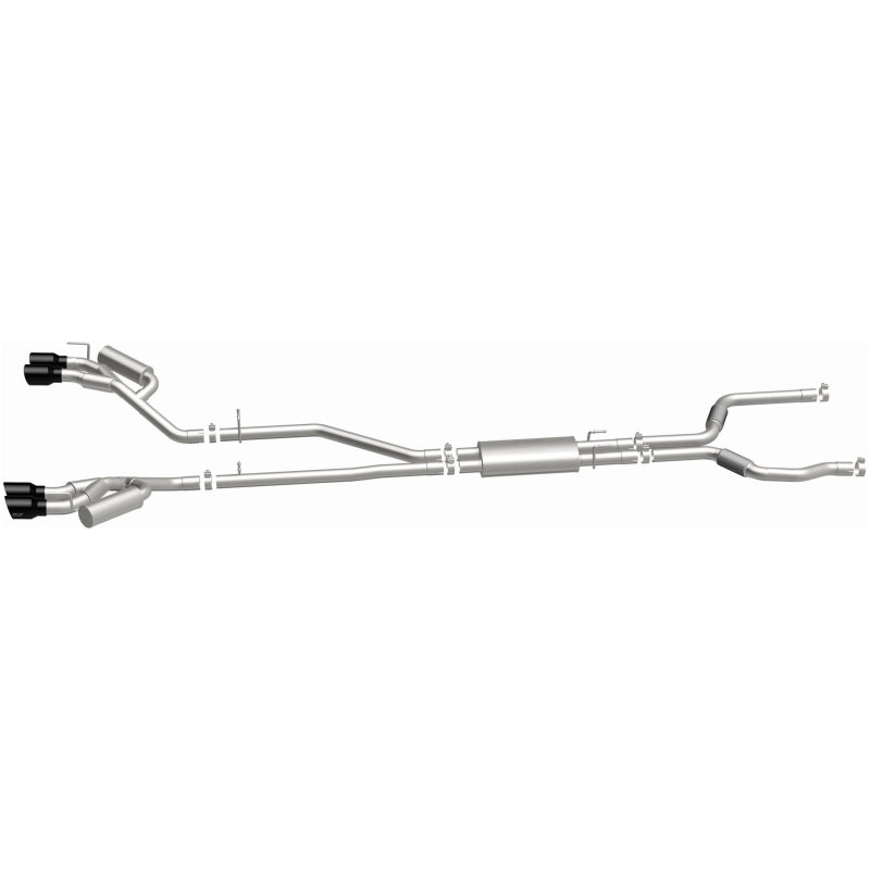 MagnaFlow 20-21 Ford Explorer 3.0L V6 Dual Exit Quad Black Chrome Tip Street Series Cat-Back Exhaust