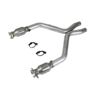 BBK 11-14 Mustang 3.7 V6 Short Mid X Pipe With Catalytic Converters 2-1/2 For BBK Long Tube Headers BBK X Pipes