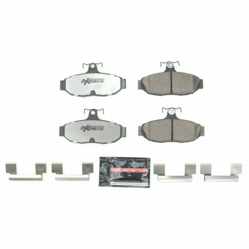 Power Stop 1993 Ford Mustang Rear Z26 Extreme Street Brake Pads w/Hardware PowerStop Brake Pads - Performance