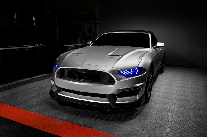 Oracle 18-21 Ford Mustang Dynamic DRL w/ Halo Kit & Sequential Turn Signal - ColorSHIFT ORACLE Lighting Headlights
