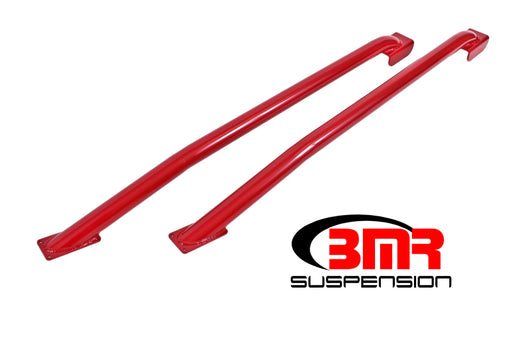 BMR 79-04 Fox Mustang Hardtop Only Weld-On Boxed STD. Subframe Connectors - Red BMR Suspension Chassis Bracing