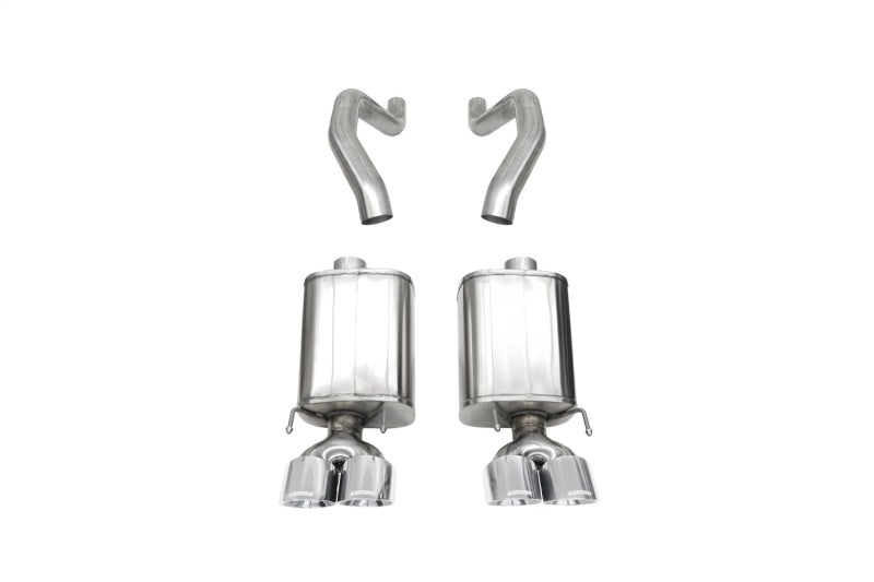 Corsa 06-13 Chevy Corvette C6 Z06 7.0L / 09-13 ZR1 6.2L Polished Axle-Back Exhaust w/4.5in Twin Tips CORSA Performance Axle Back