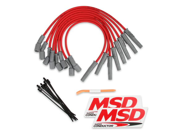 MSD Ford Raptor 6.2L V8 Red Wire Set 31639 MSD Autoparts
