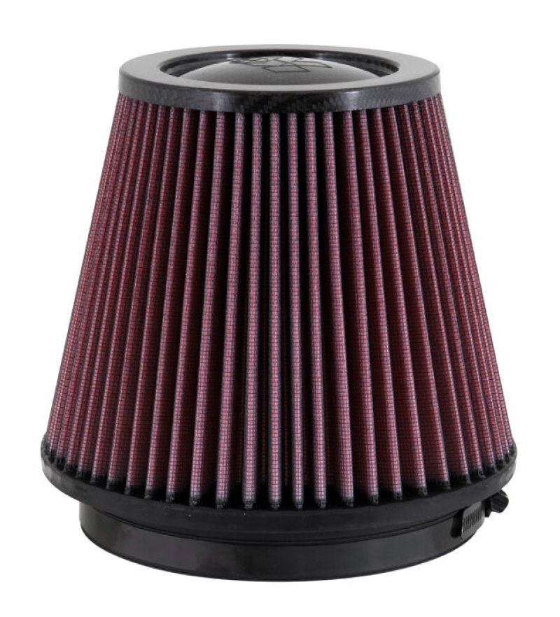 K&N Filter Universal Air Filter Carbon Fiber Top With 6in Flange x 7.5in Base x 6in H K&N Engineering Air Filters - Universal Fit
