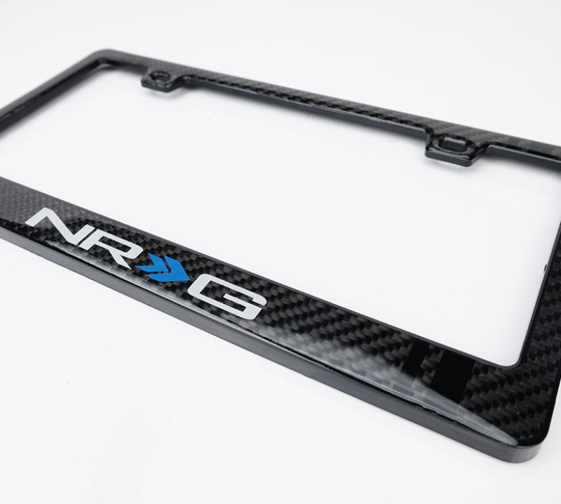 NRG Carbon License Plate Frame/ Fiber Poly Dip Finish Wet w/ NRG Logo NRG Carbon Accessories