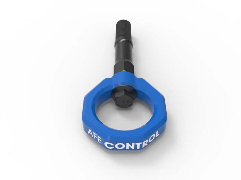 aFe CONTROL Rear Tow Hook Chevrolet Corvette (C8) 20-25 V8-6.2L- Blue aFe Tow Hooks