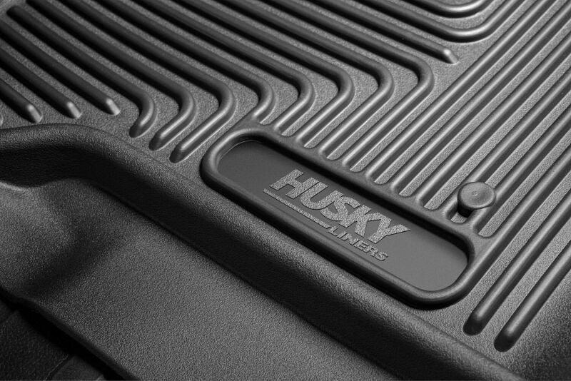 Husky Liners 21-23 Ford F-150 CC SC X-Act Contour Front & Second Row Seat Floor Liners - Black Husky Liners Floor Mats - Rubber