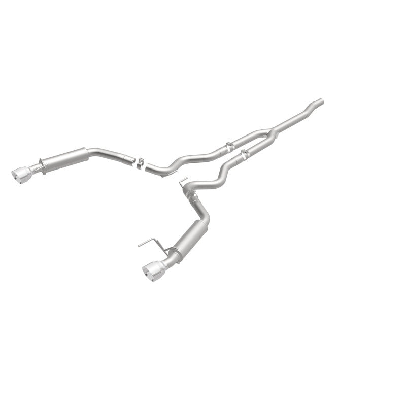 MagnaFlow Cat-Back 15-16 Ford Mustang 2.3L L4 Competition SS 3in Dual Split Rear 4.5in Black Tips Magnaflow Catback