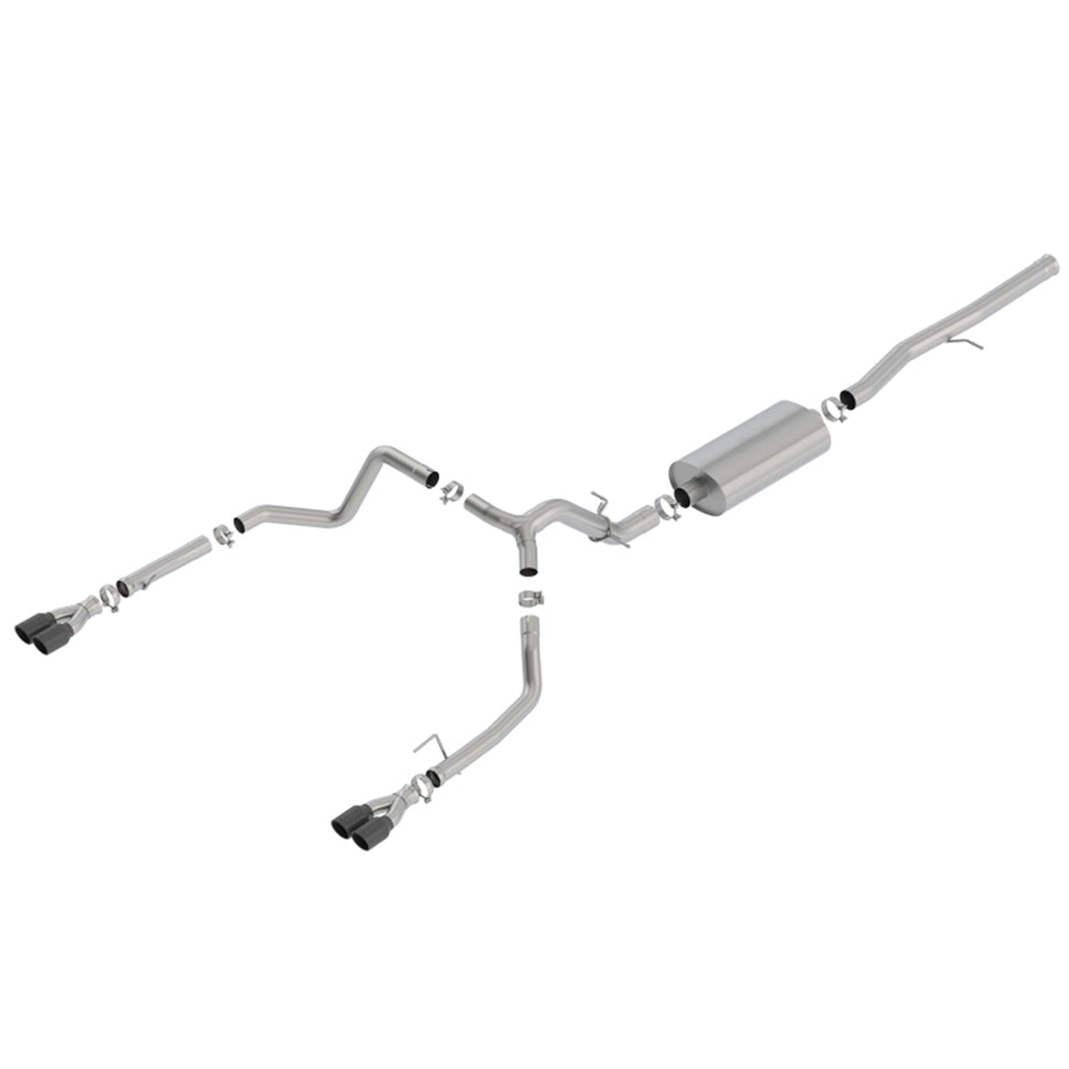 Borla 19 Chevrolet Silverado/GMC Sierra 1500 6.2L SS Touring Catback Exhaust - Black Chrome Tips 140772BC