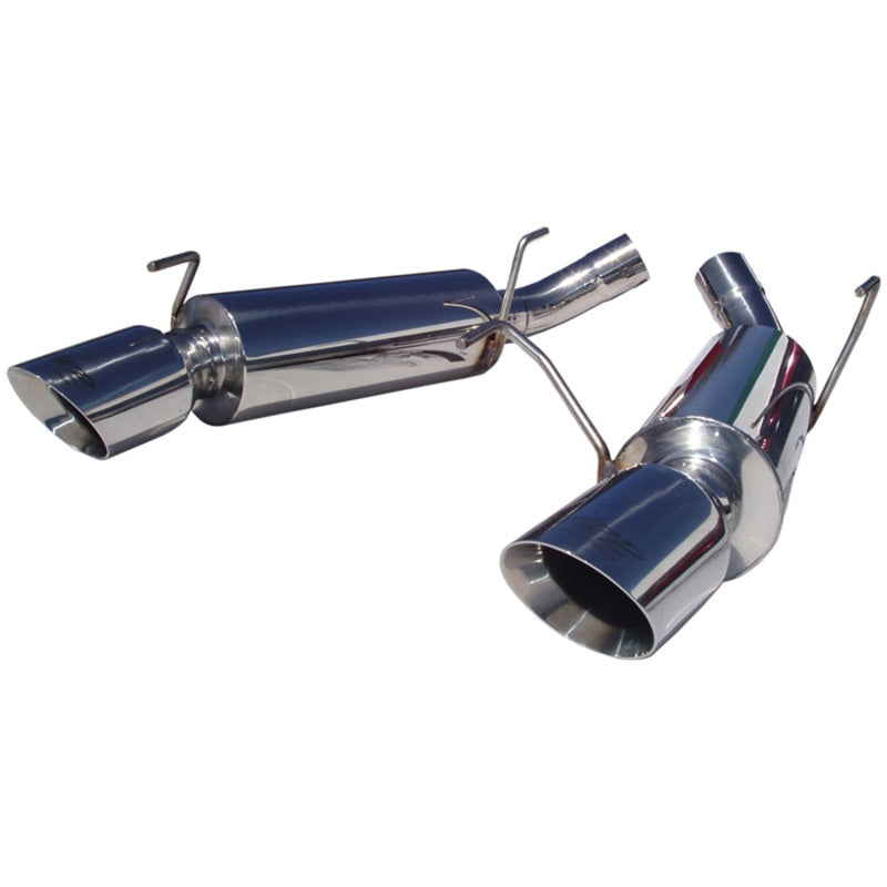 MBRP 05-10 Ford Mustang GT 5.0/Shelby GT500 Dual Mufflers Axle Back Split Rear T304 MBRP Axle Back