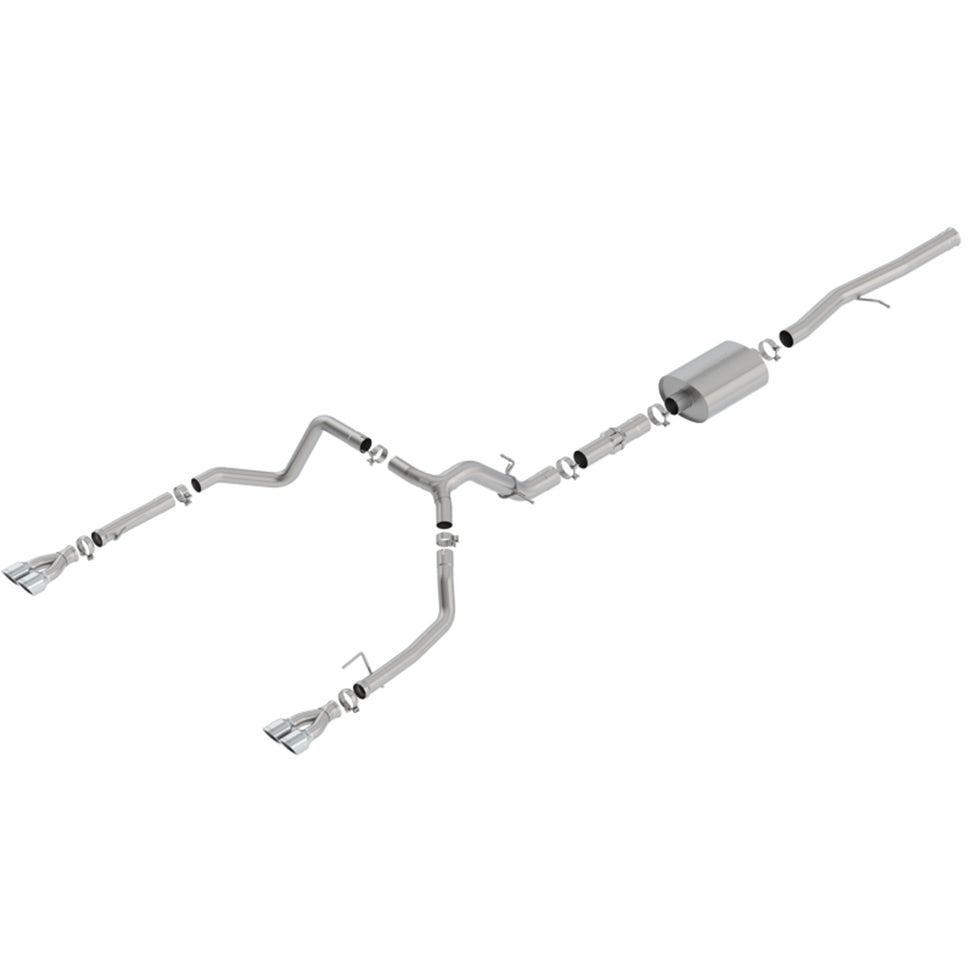 Borla 19 Chevrolet Silverado/GMC Sierra 1500 6.2L SS ATAK Catback Exhaust - Square Chrome Tips 140784