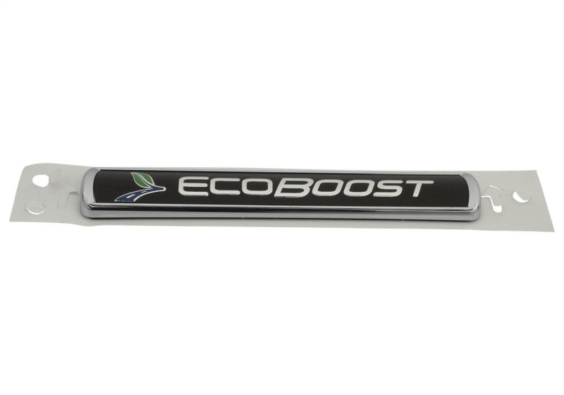 Ford Racing Black/Silver EcoBoost Emblem 3-1/2in x 9/16in - Set of 2 Ford Racing Other Body Components