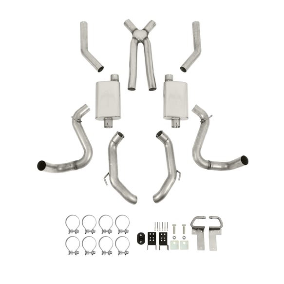 Hooker BlackHeart LS Swap Header-Back Exhaust - Stainless Steel 70501386-RHKR